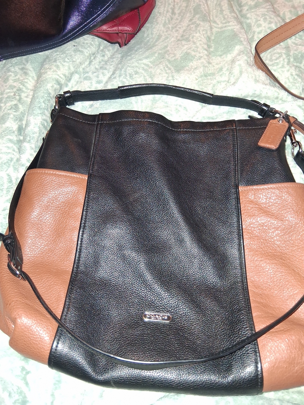 Coach Park Color Block Hobo Bag